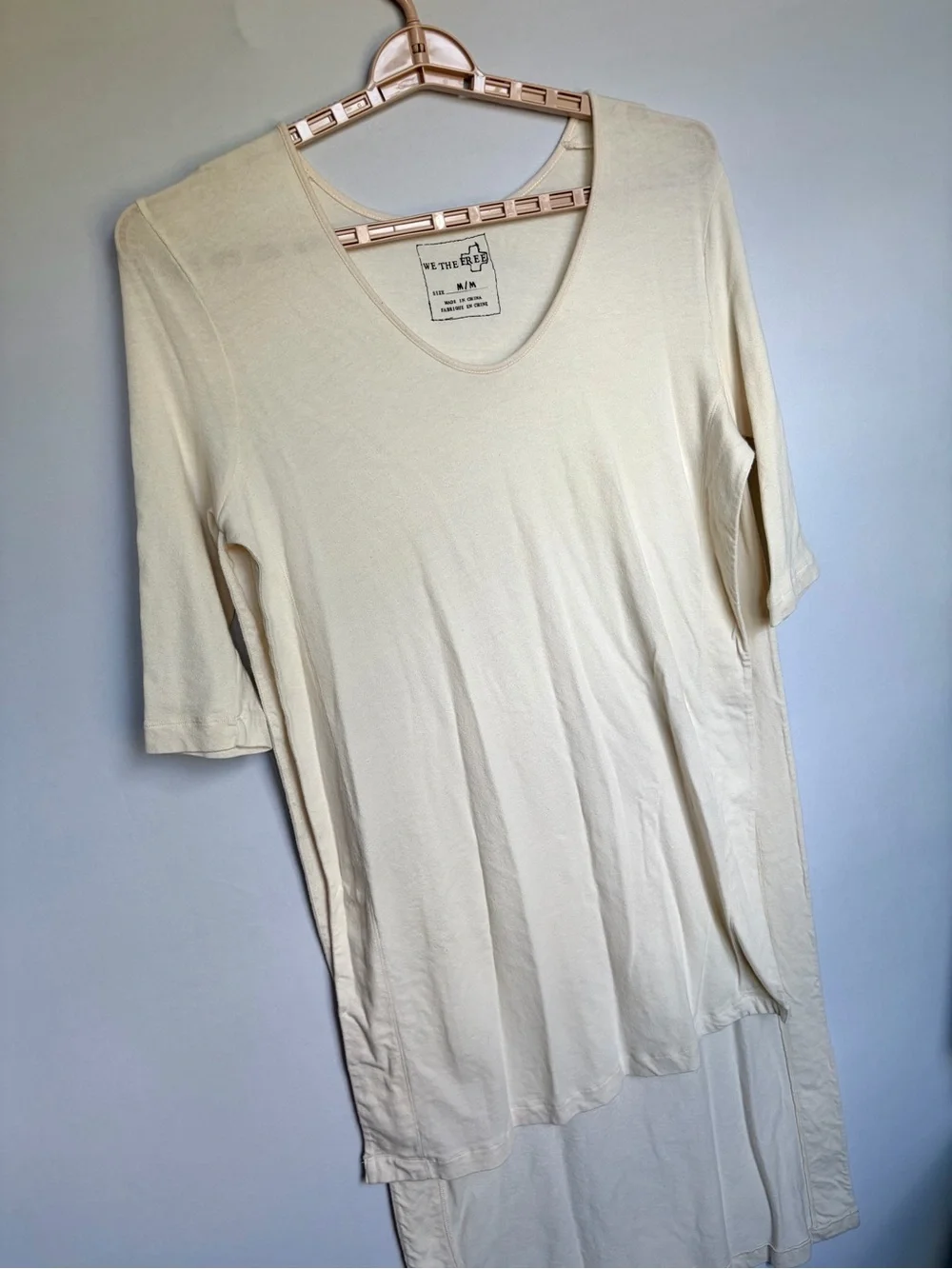 We The Free Free People Women Sz M Lot Of 2 Extreme Side Slit Tunic Top Coverup